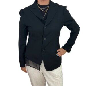 Yohji Yamamoto Asymmetcal Black Blazer Sz. 3